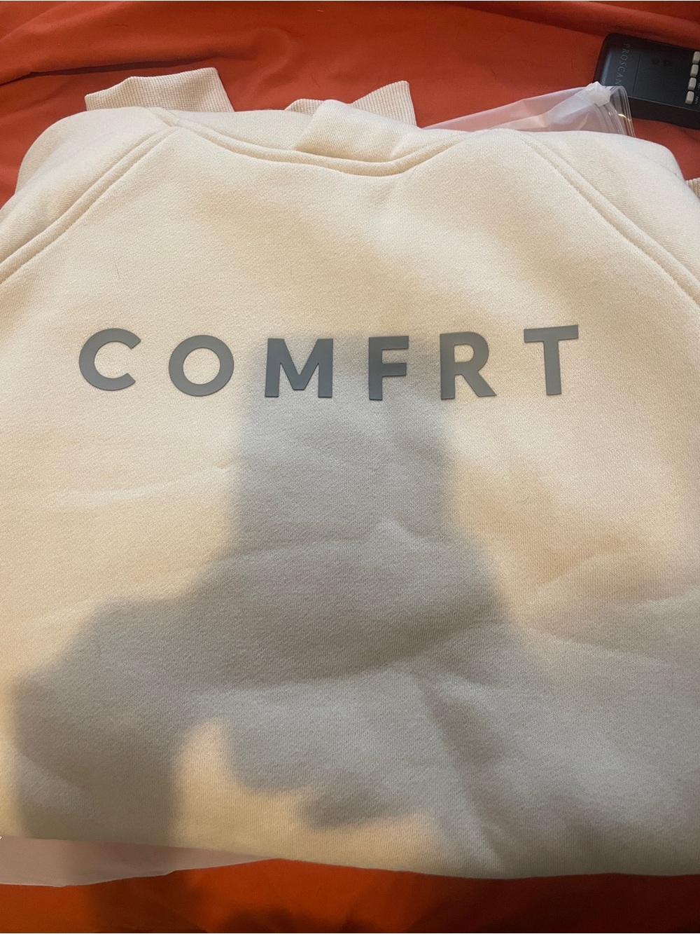 Comfort Oversized Cream Hoodie and Shorts Set - Picture 5 of 5
